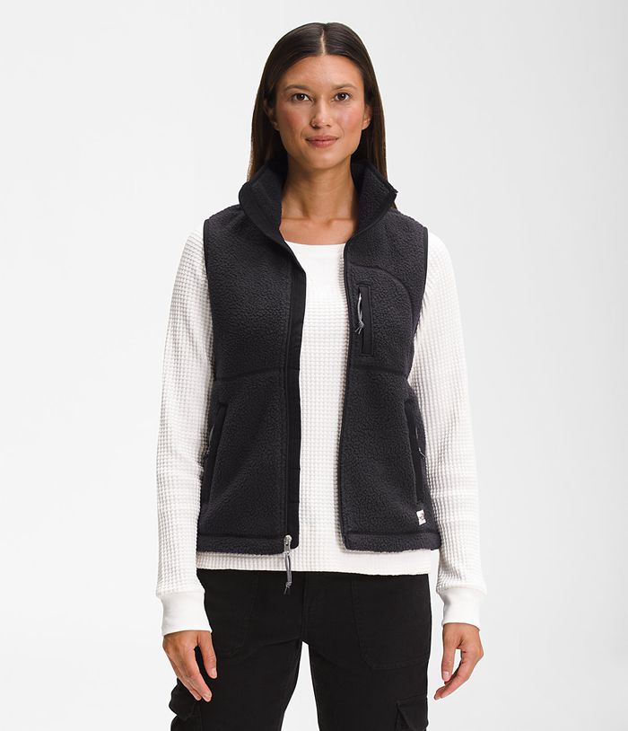 The North Face Womens Vests Cragmont Fleece 018XQFWYC - Black